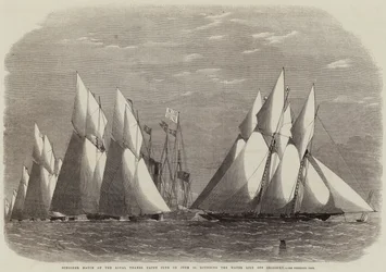 Schooner Match of the Royal Thames Yacht Club on 16 June; rounding the Water Lily off Shoebury